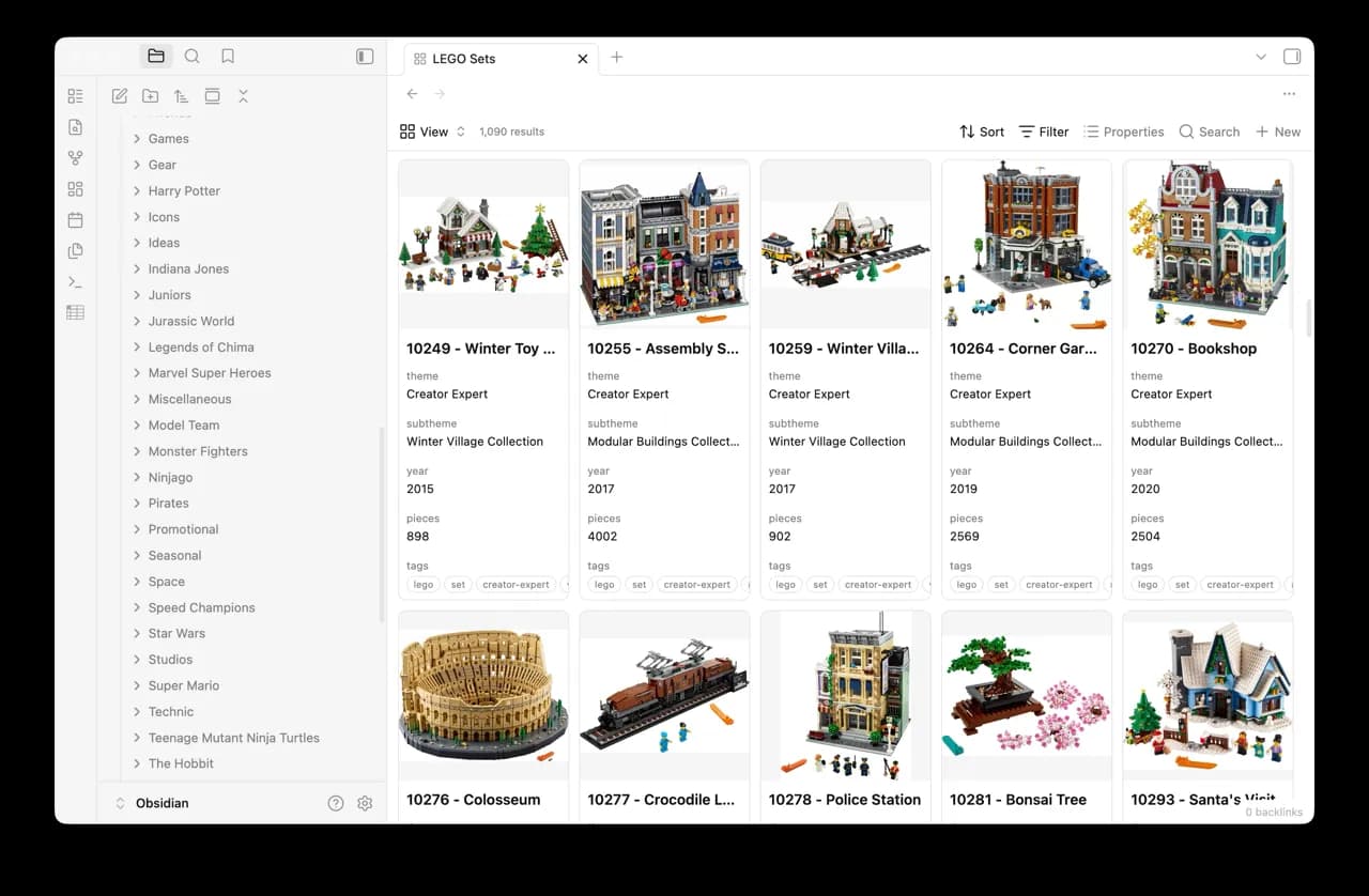 Brickset LEGO screenshot