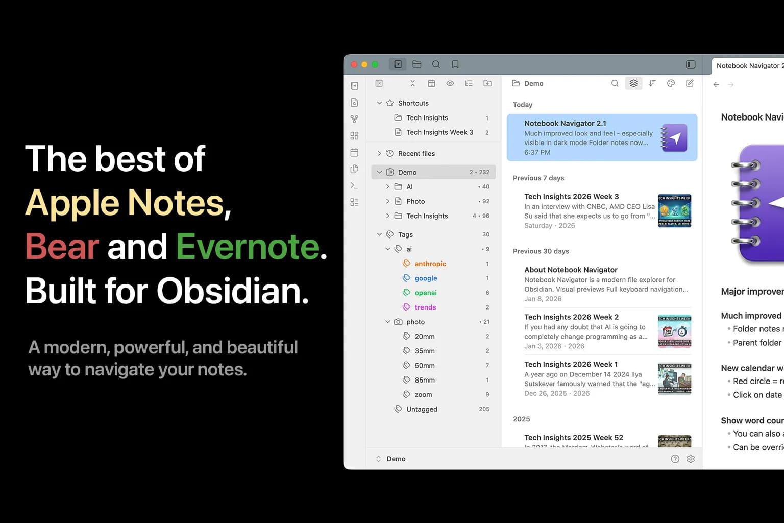 Notebook Navigator screenshot