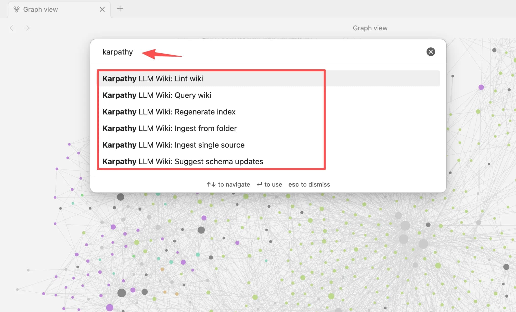 Karpathy LLM Wiki - Obsidian Plugin