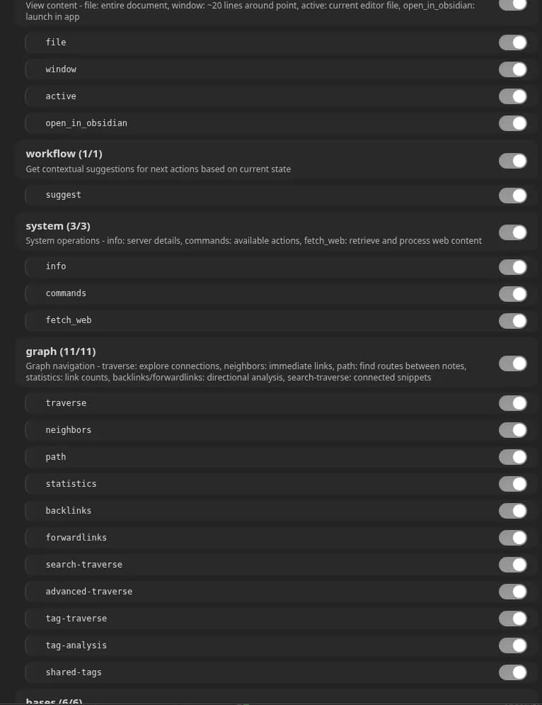 Semantic Notes Vault MCP screenshot