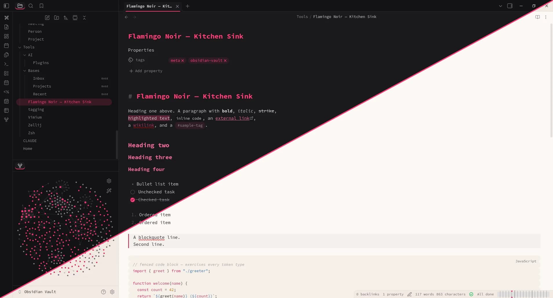 Flamingo Noir screenshot