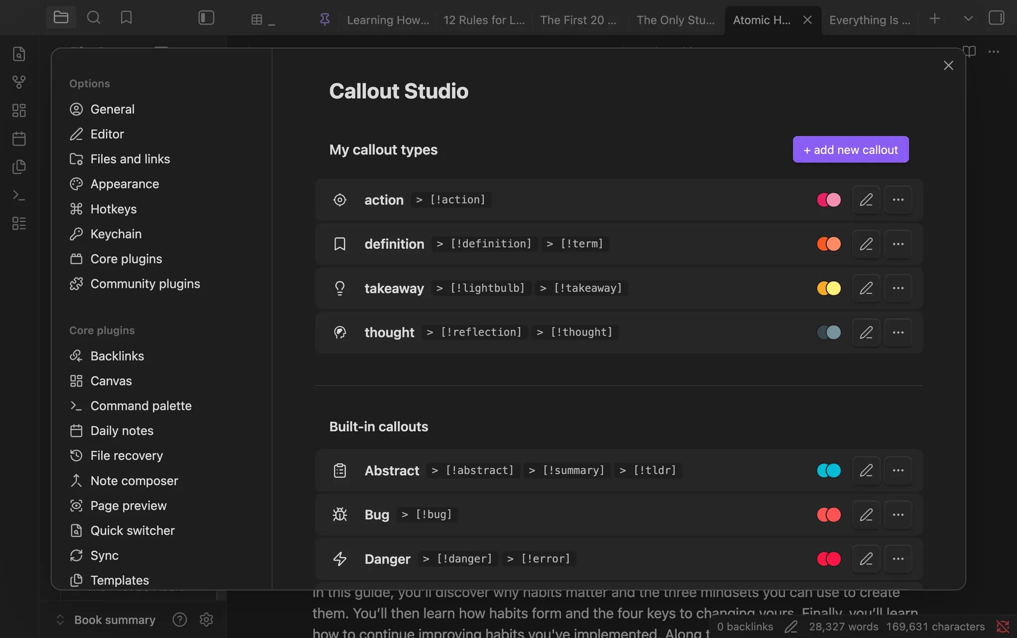 Callout Studio screenshot