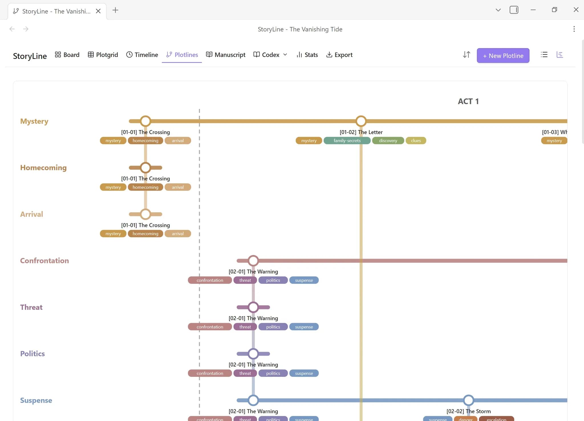 StoryLine screenshot