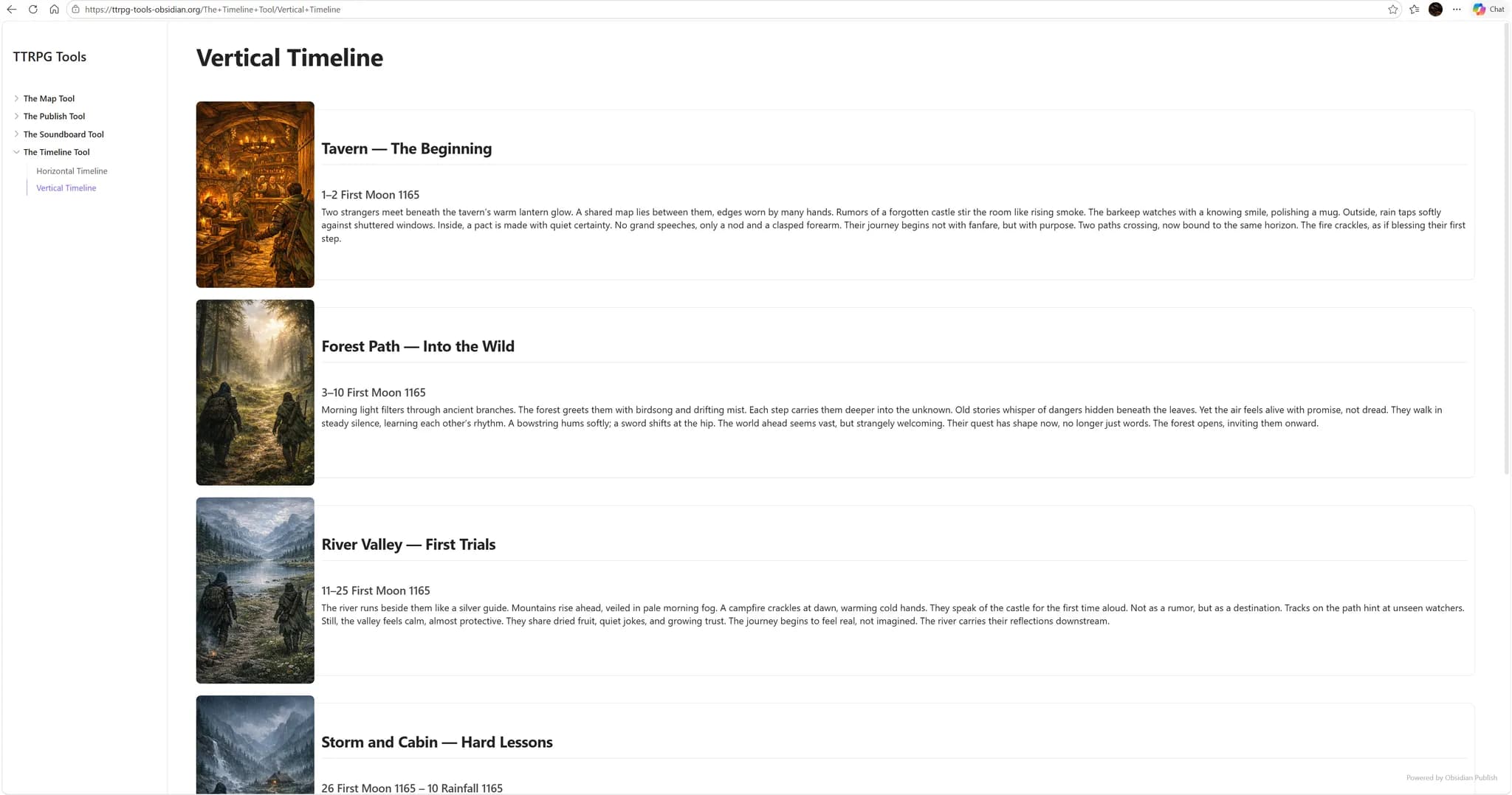 TTRPG Tools - Publish screenshot