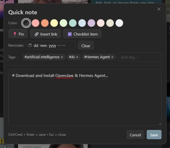 JotDrop screenshot