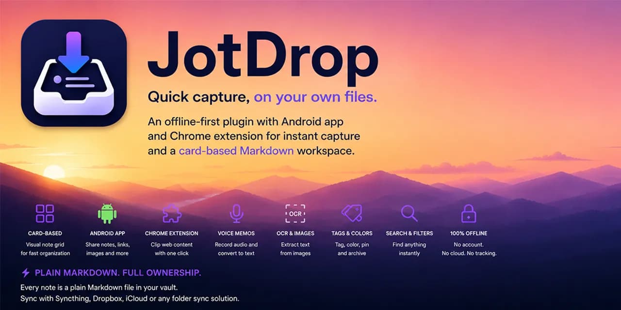 JotDrop screenshot