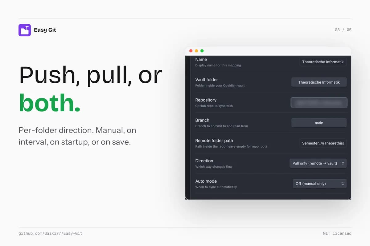 Easy Git screenshot