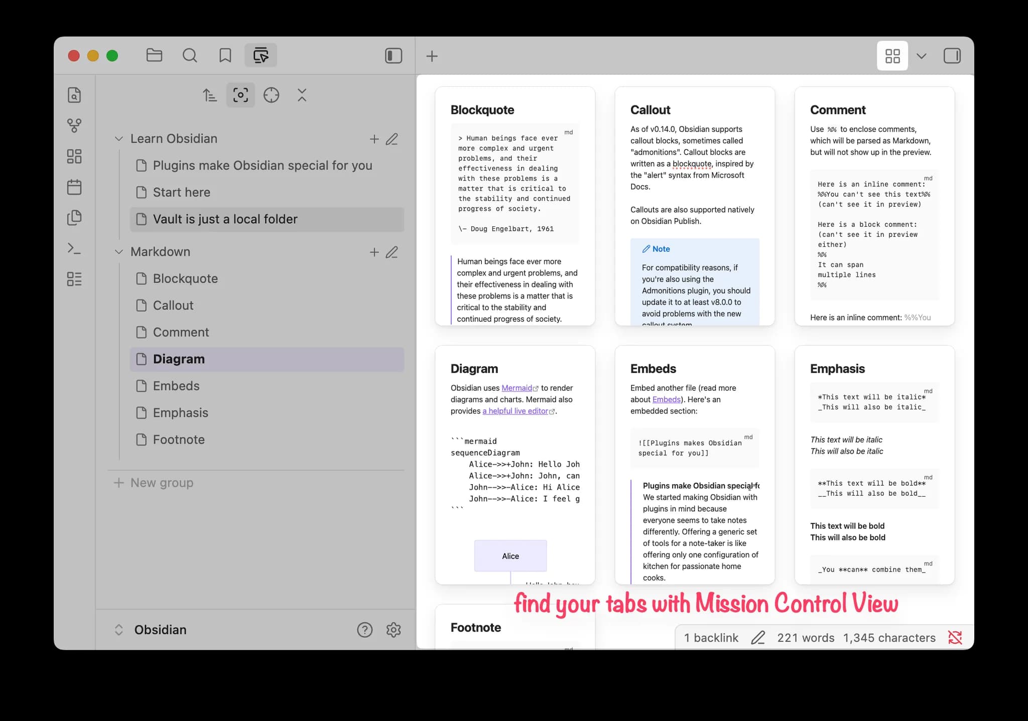 Vertical Tabs screenshot