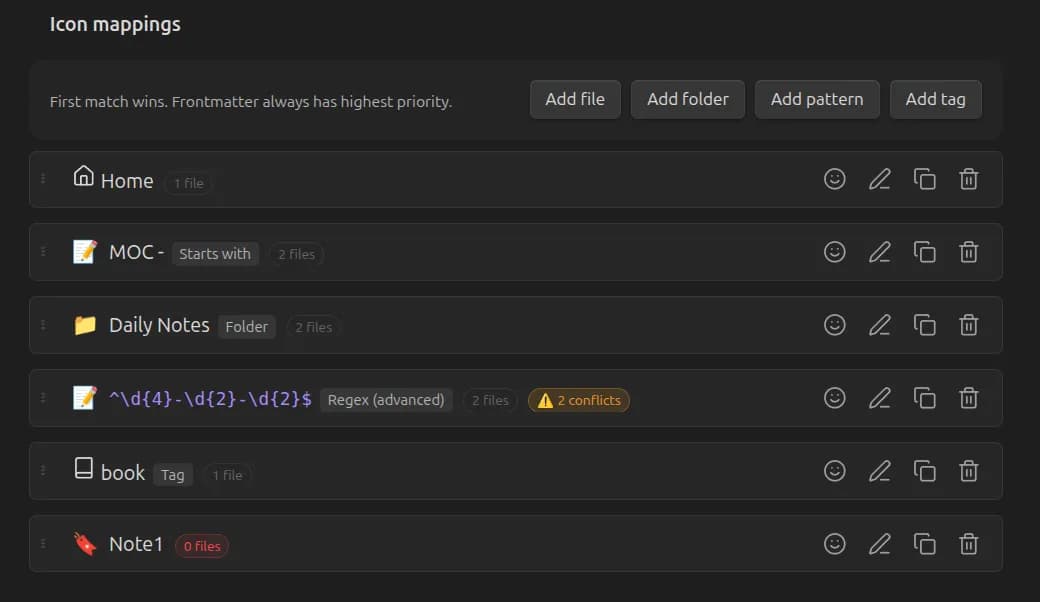 Pinned Tabs Customizer screenshot