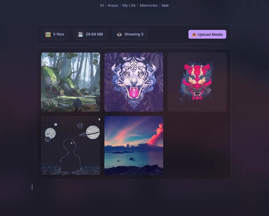 Memories screenshot