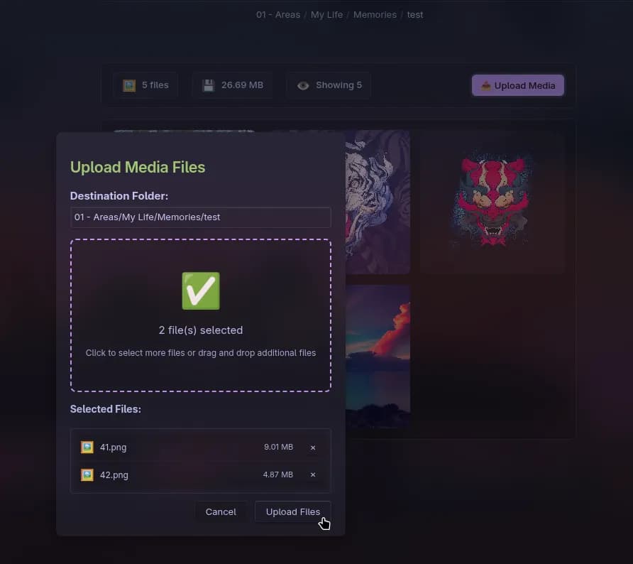 Memories screenshot