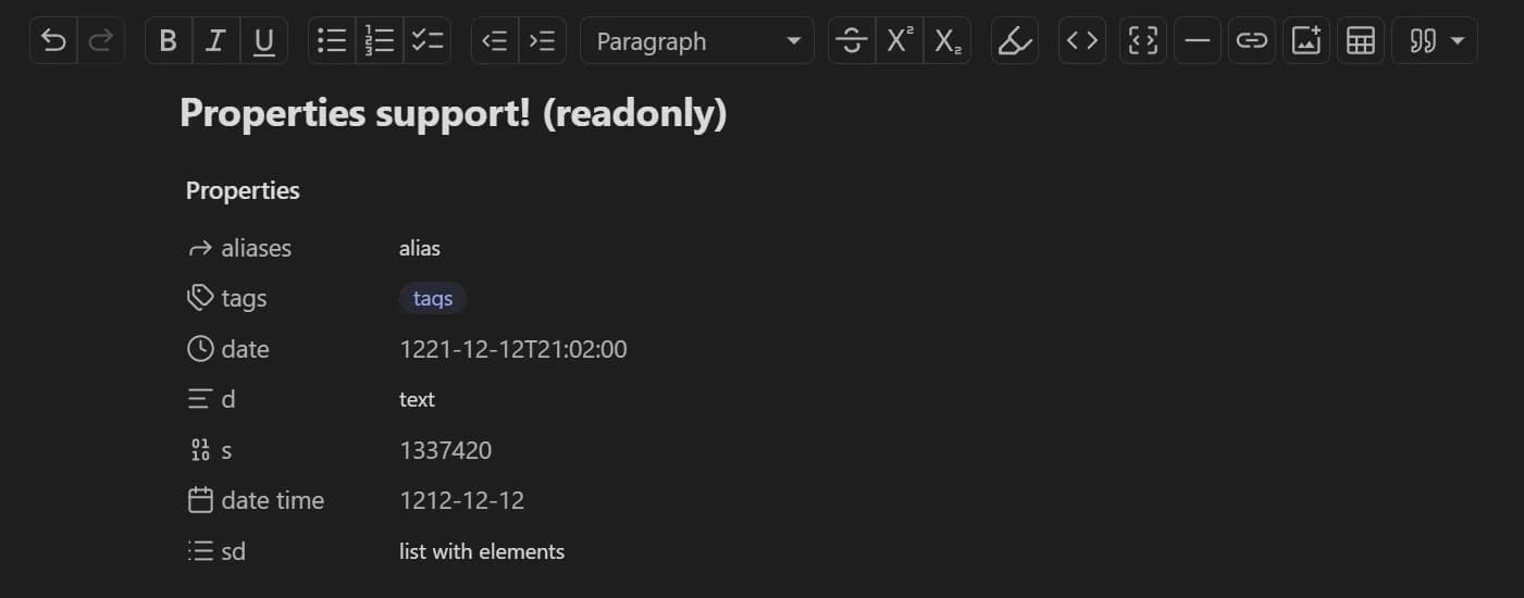 Rich Text Editor screenshot
