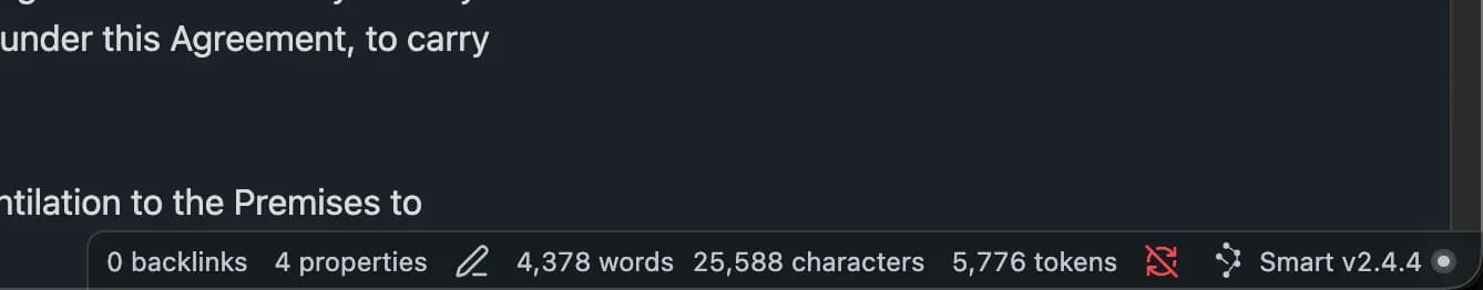 Token Count screenshot