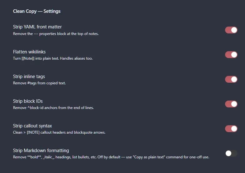 Clean Copy screenshot