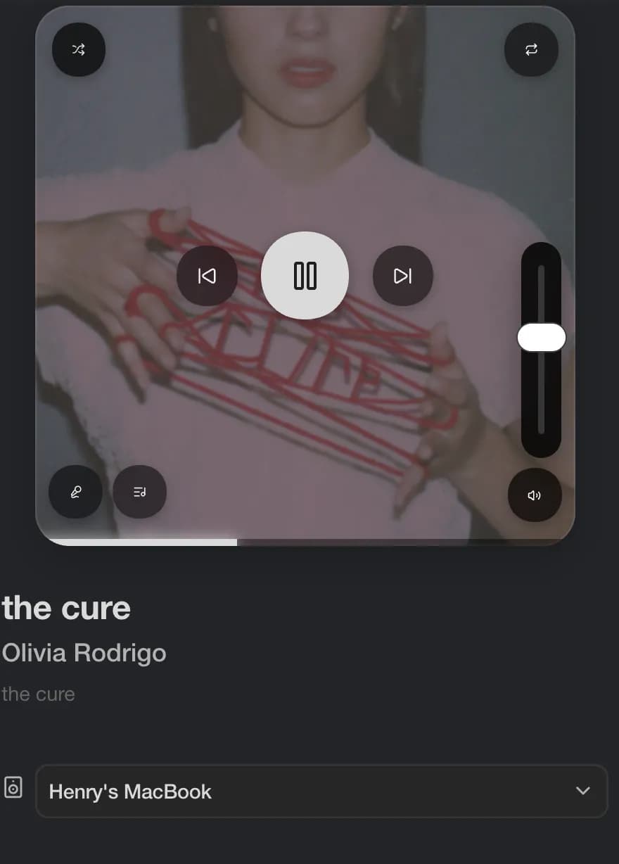 Spotify Control screenshot
