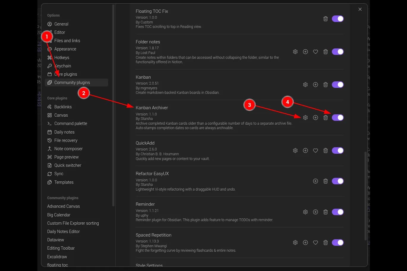 Kanban Archiver screenshot