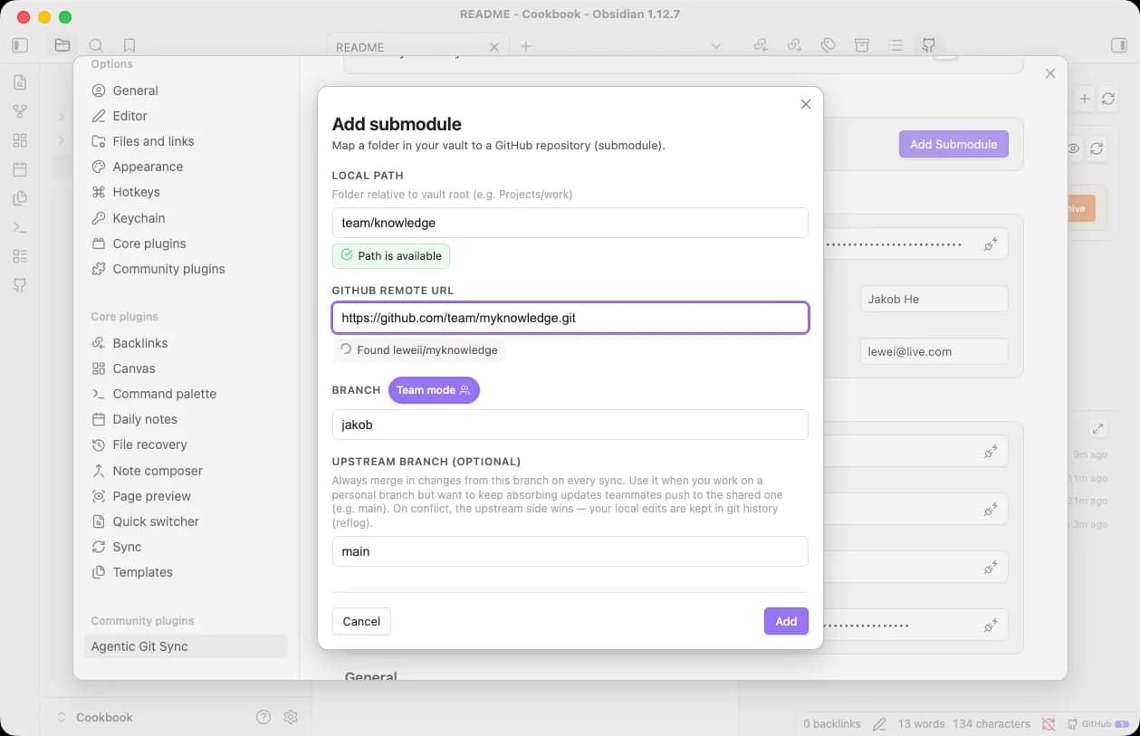 Agentic Git Sync screenshot
