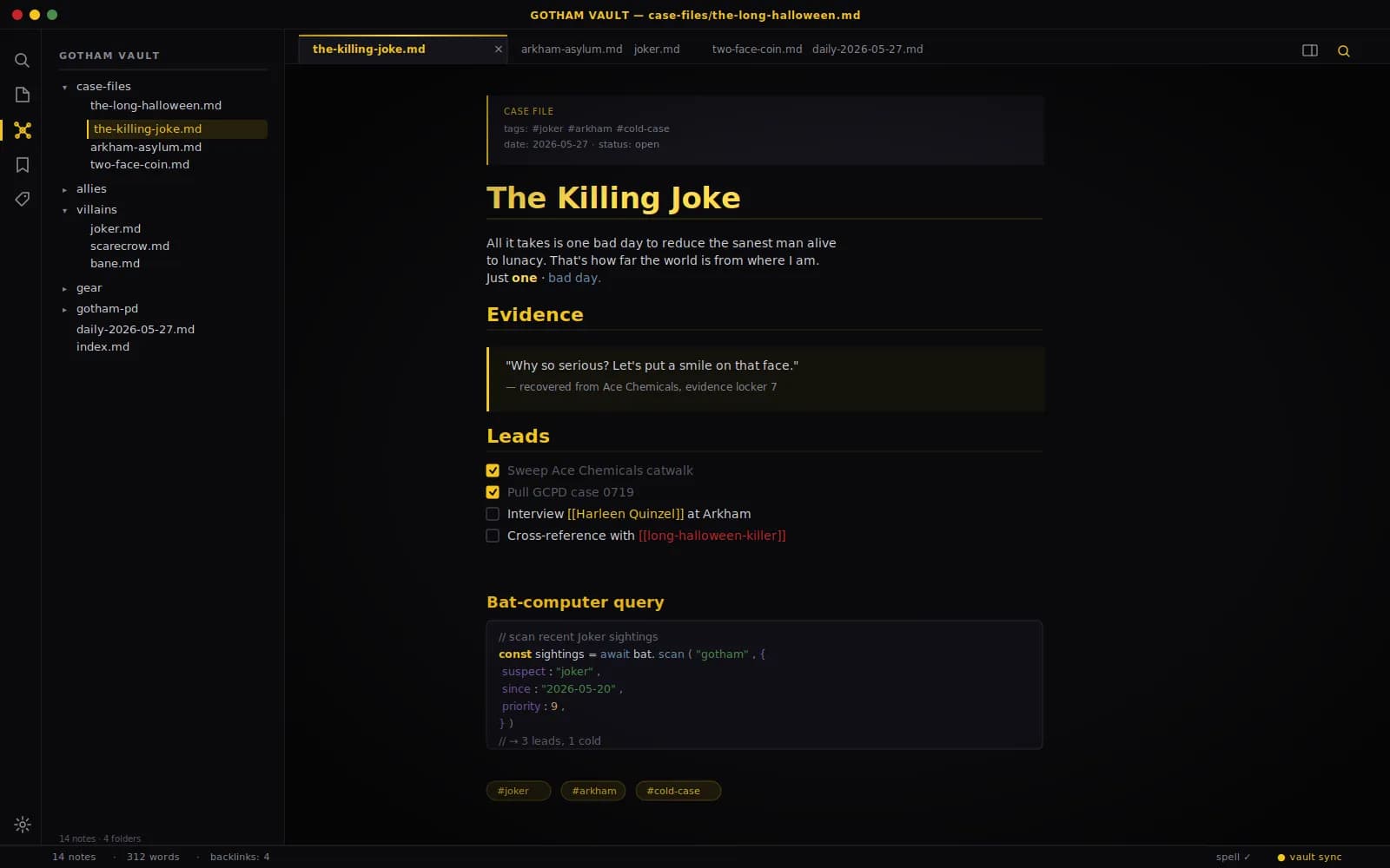 Dark Knight screenshot