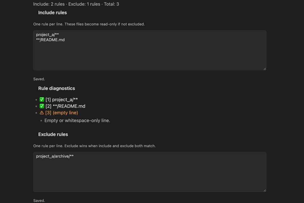 Read Only View screenshot