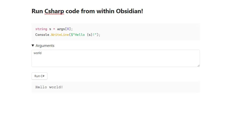 CSharp Snippet Runner screenshot