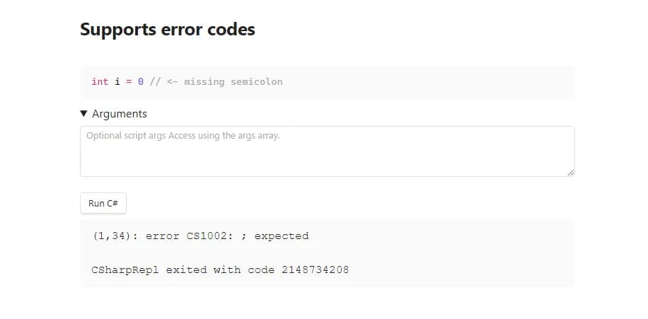 CSharp Snippet Runner screenshot