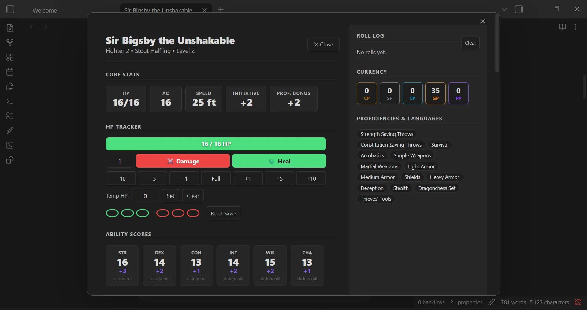 DnD Beyond Importer screenshot