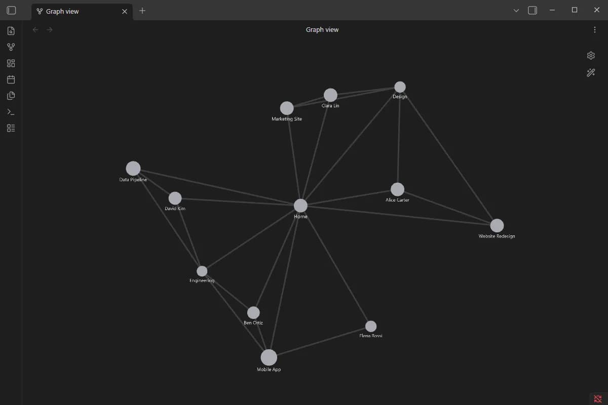 Lore Graph screenshot