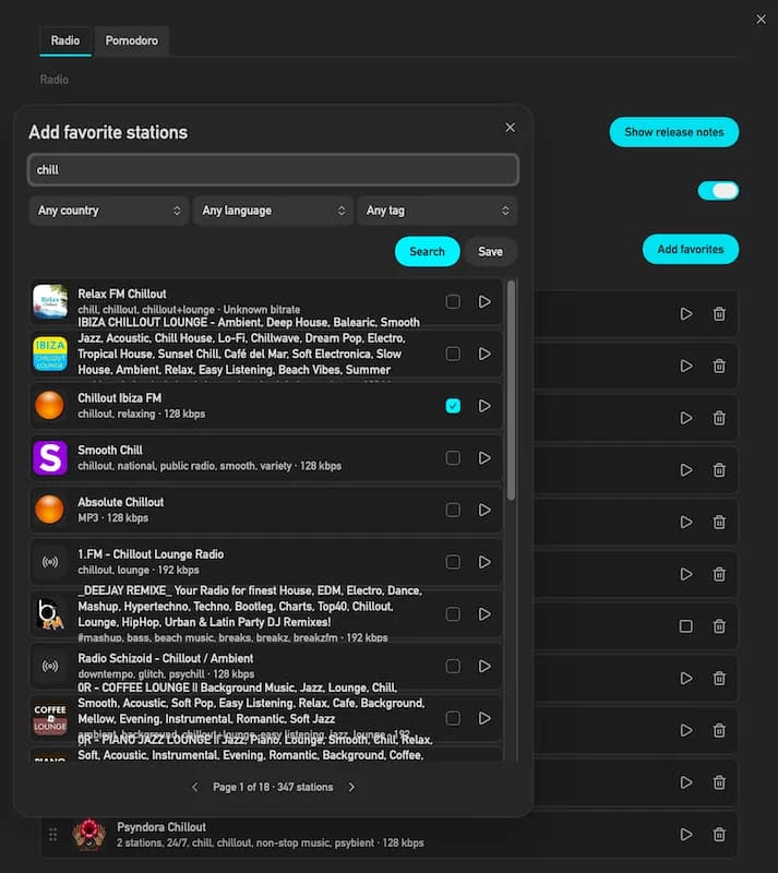 StreamRadio screenshot