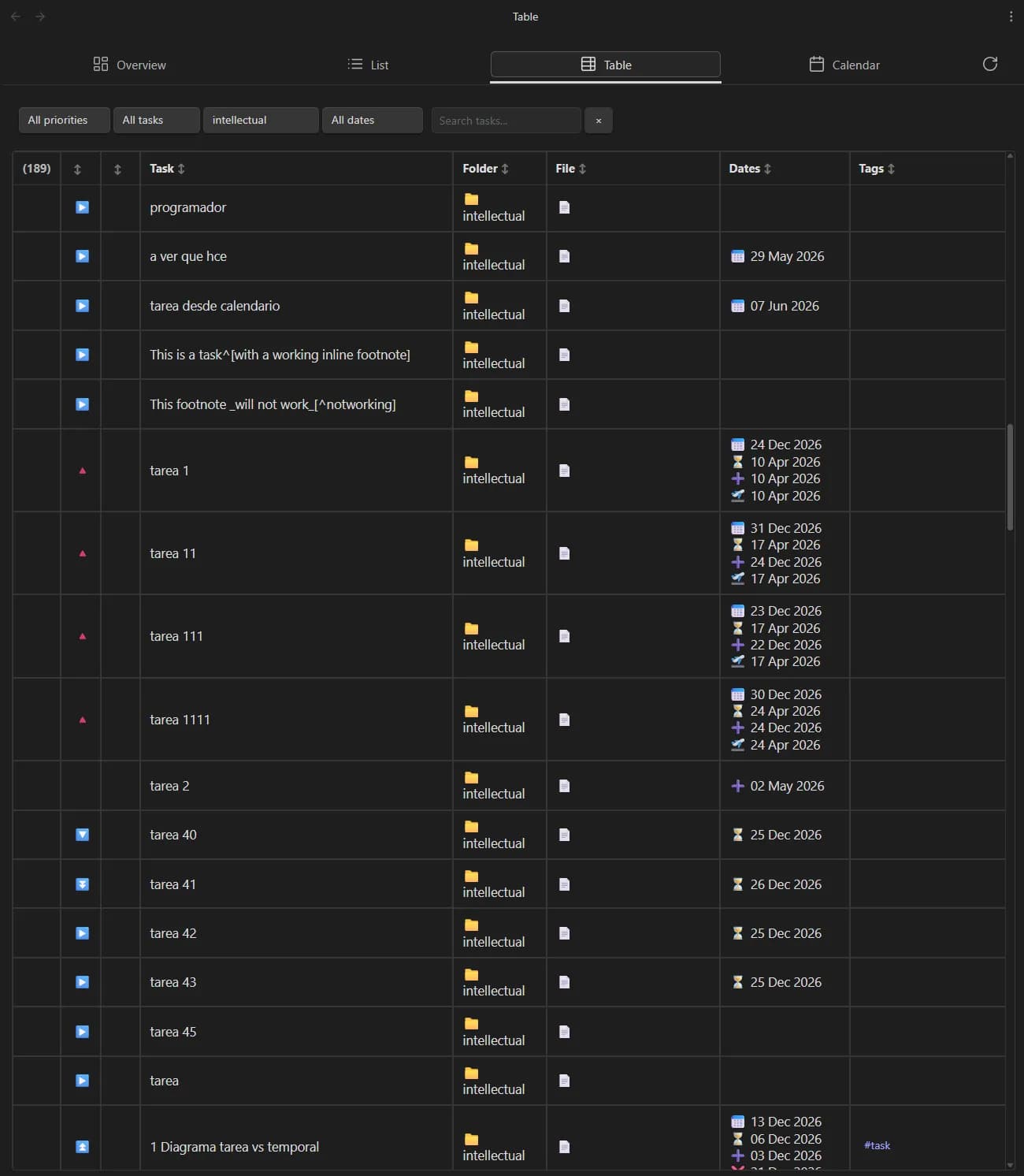 Agenda Tasks screenshot