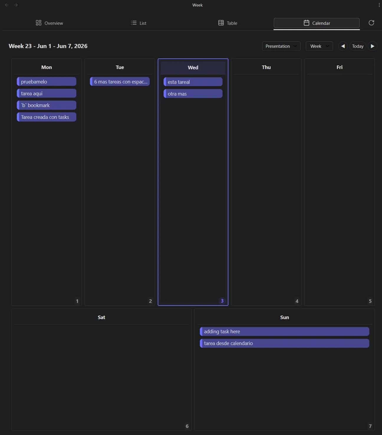 Agenda Tasks screenshot