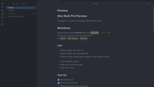 One Dark Pro screenshot