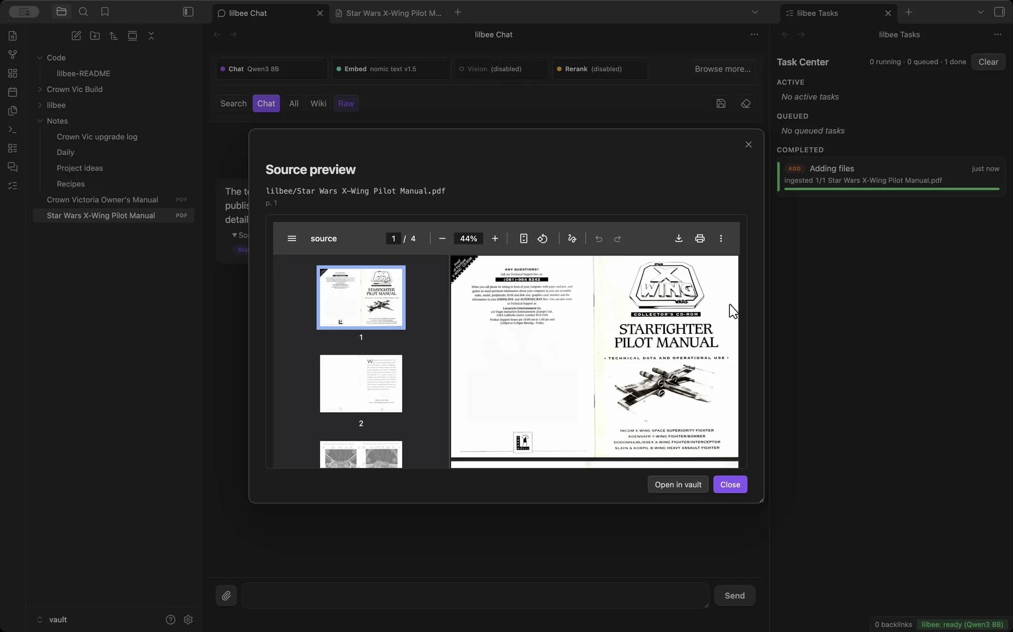 lilbee screenshot