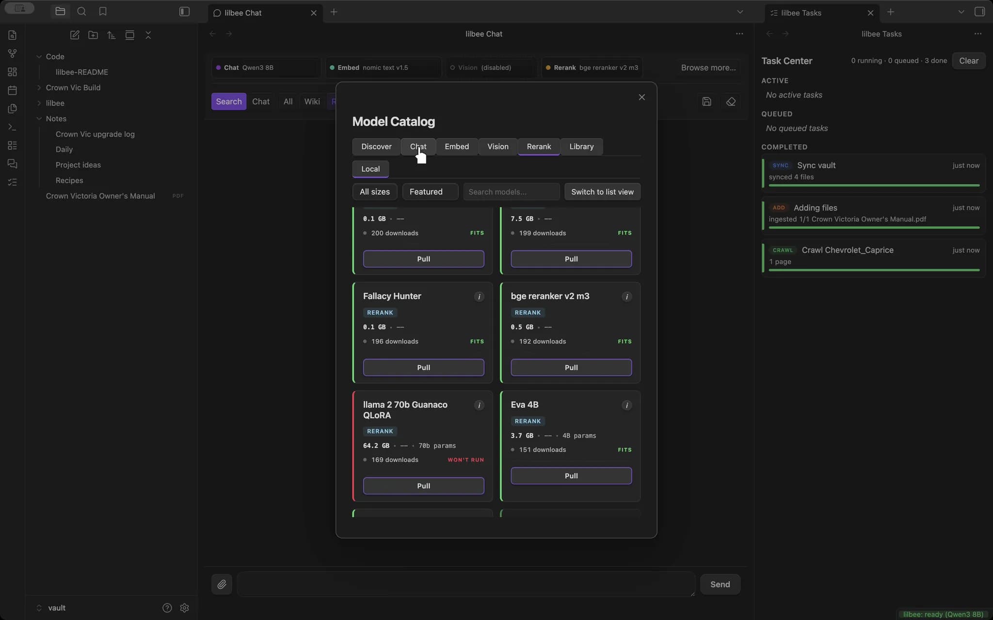 lilbee screenshot