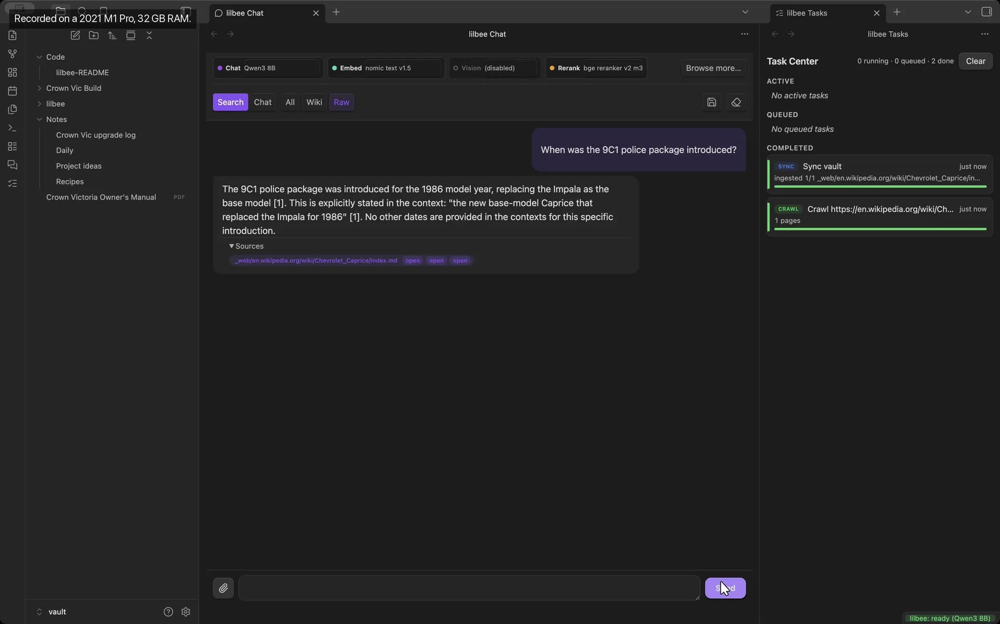 lilbee screenshot