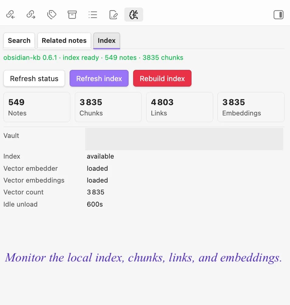 Vault Knowledge Base screenshot