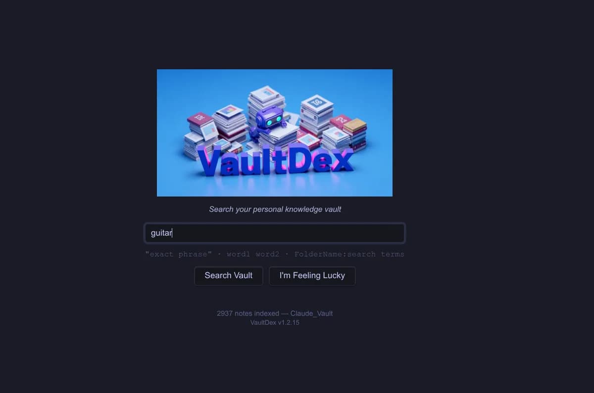 VaultDex screenshot