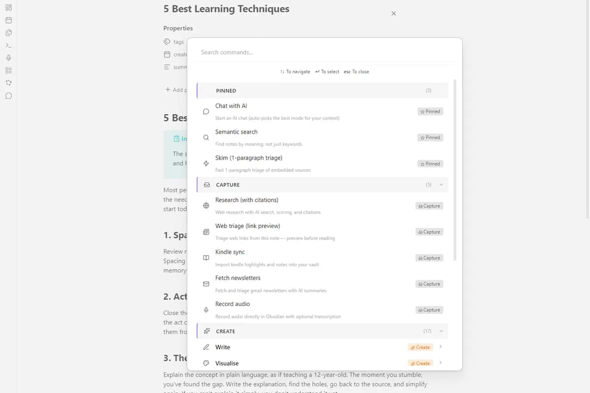 AI Organiser screenshot