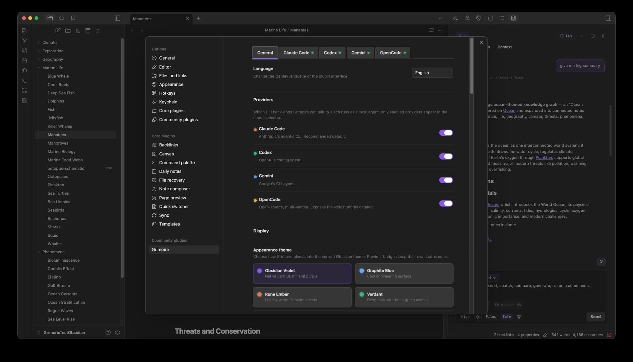 Grimoire screenshot