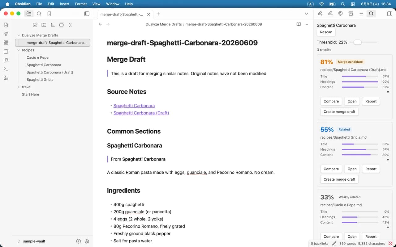 Dualyze Notes screenshot