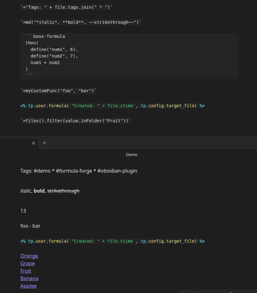 Formula Forge screenshot