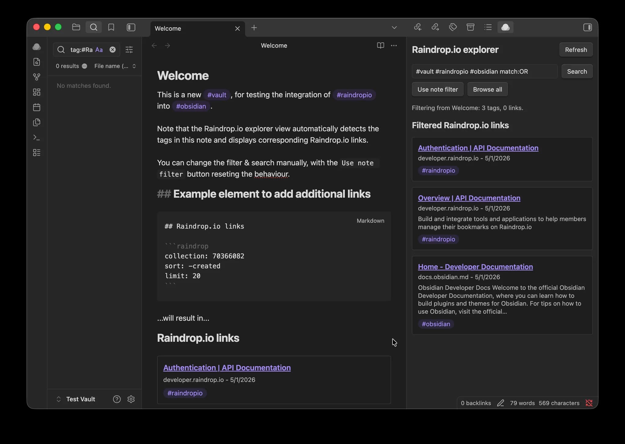 Raindrop.io screenshot