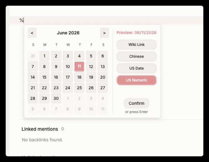 Quick Date Picker screenshot