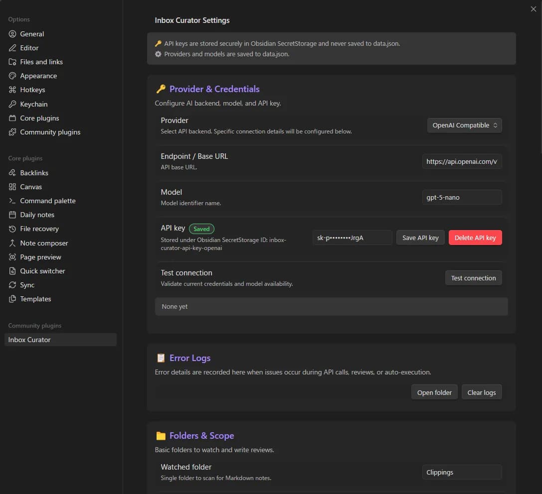 Inbox Curator screenshot