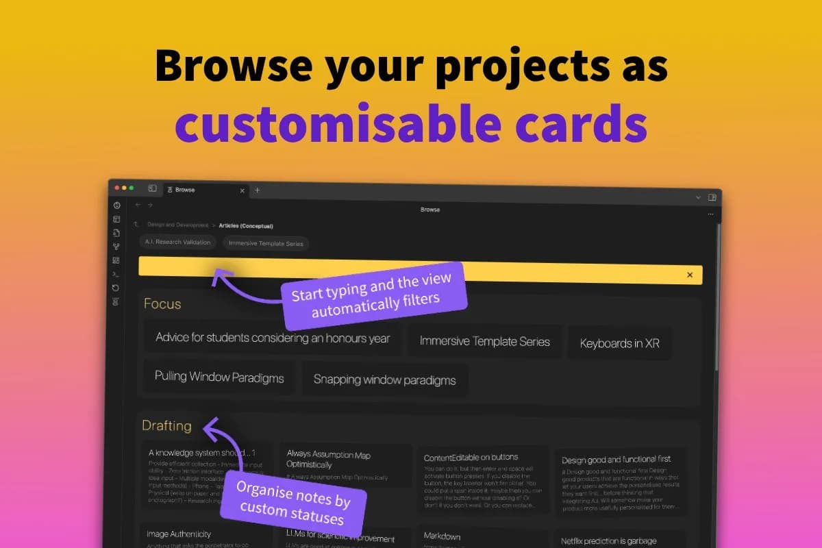 Project Browser screenshot