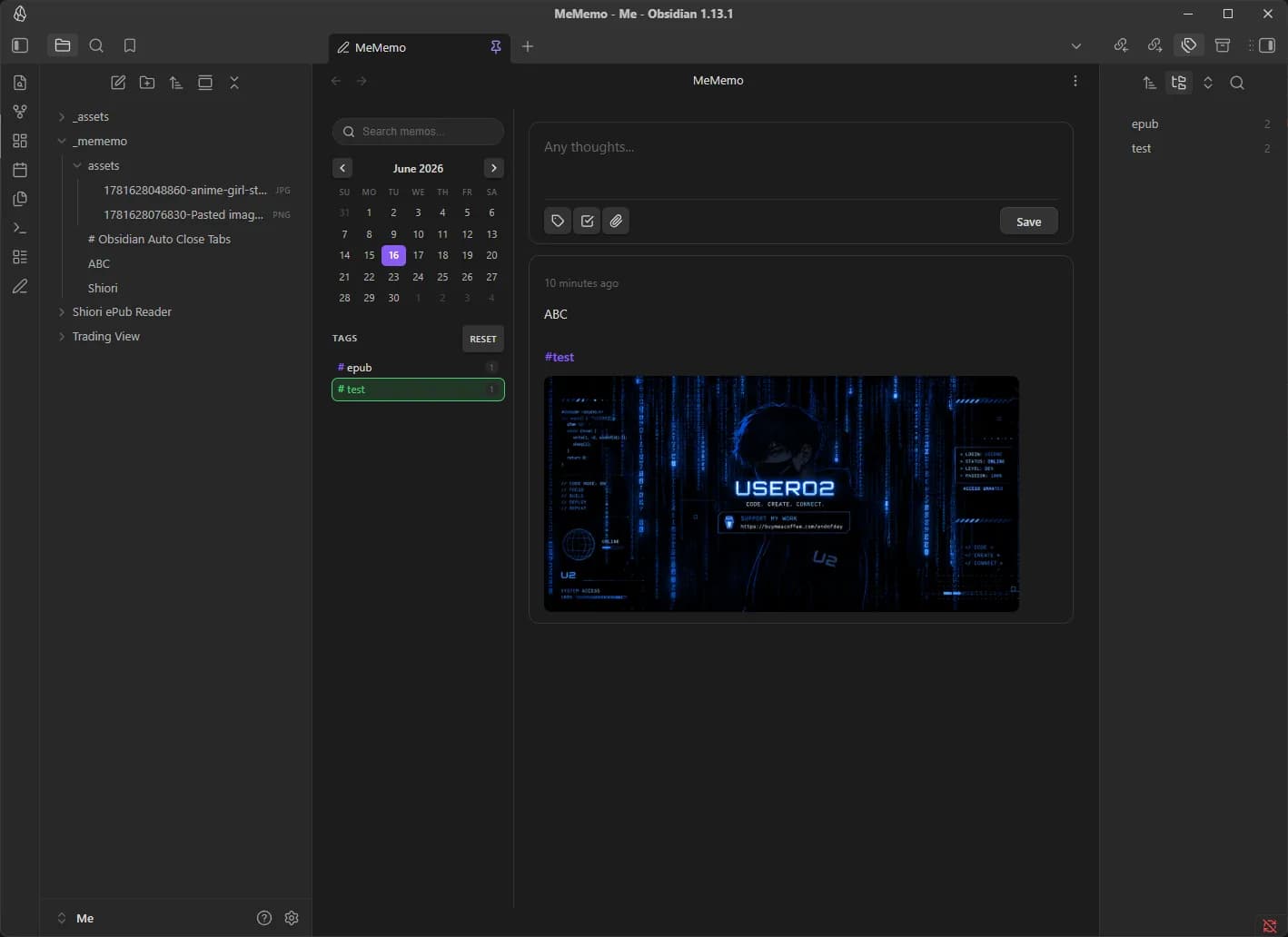 MeMemo screenshot
