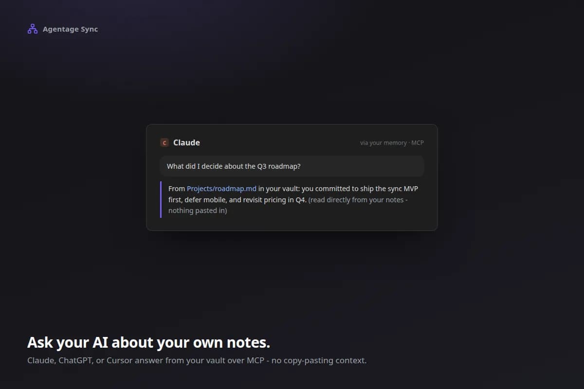 Agentage Sync screenshot