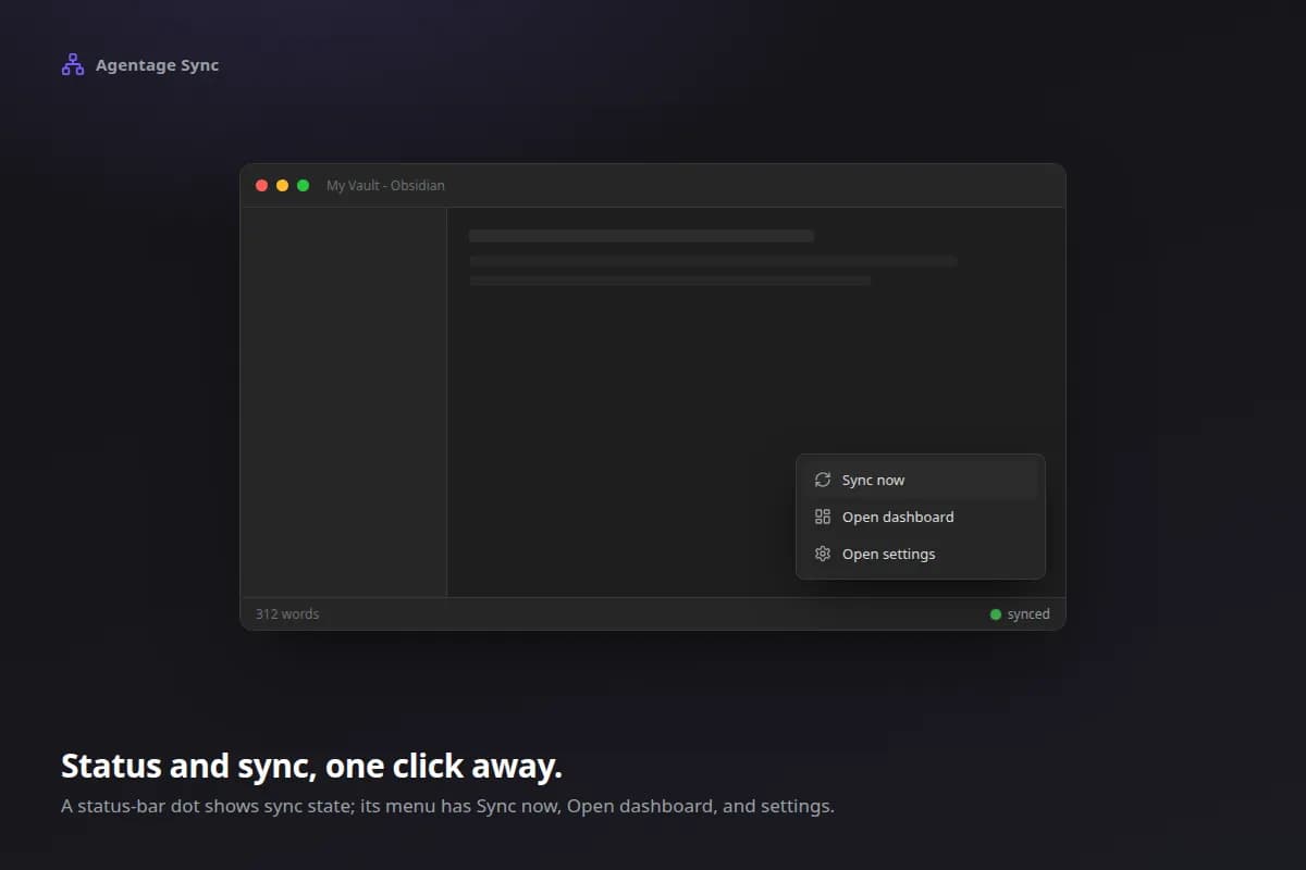 Agentage Sync screenshot