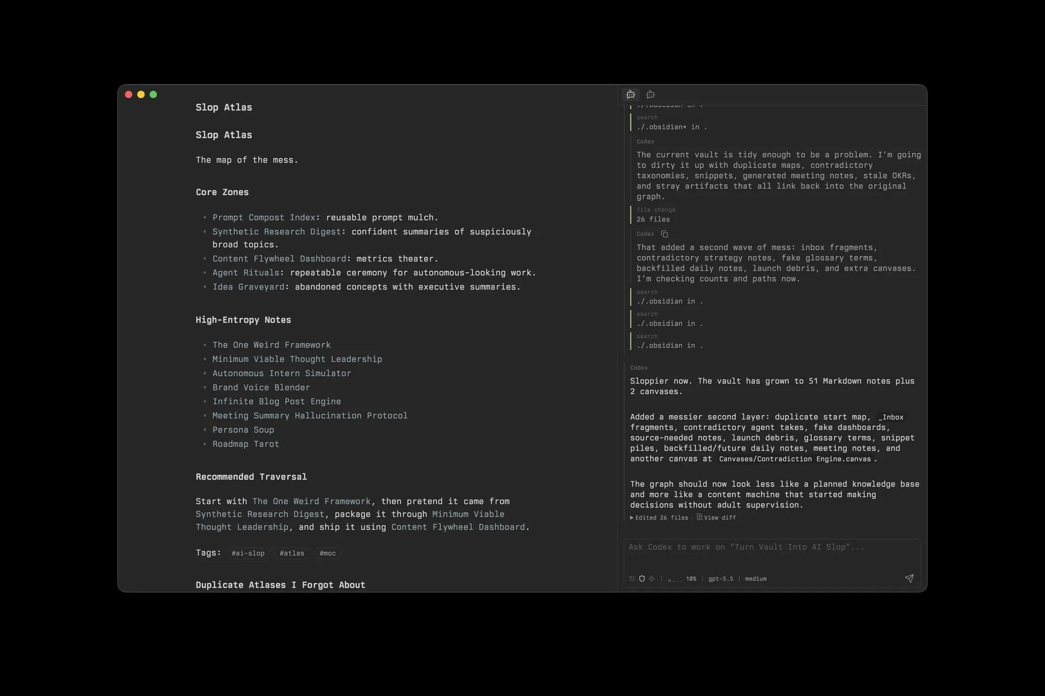 Codex Panel screenshot