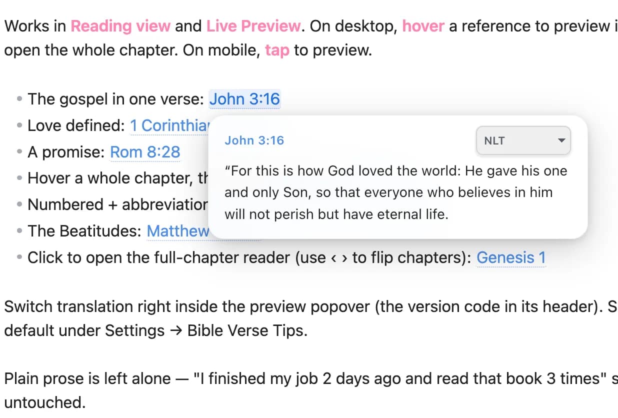 Bible Verse Tips screenshot