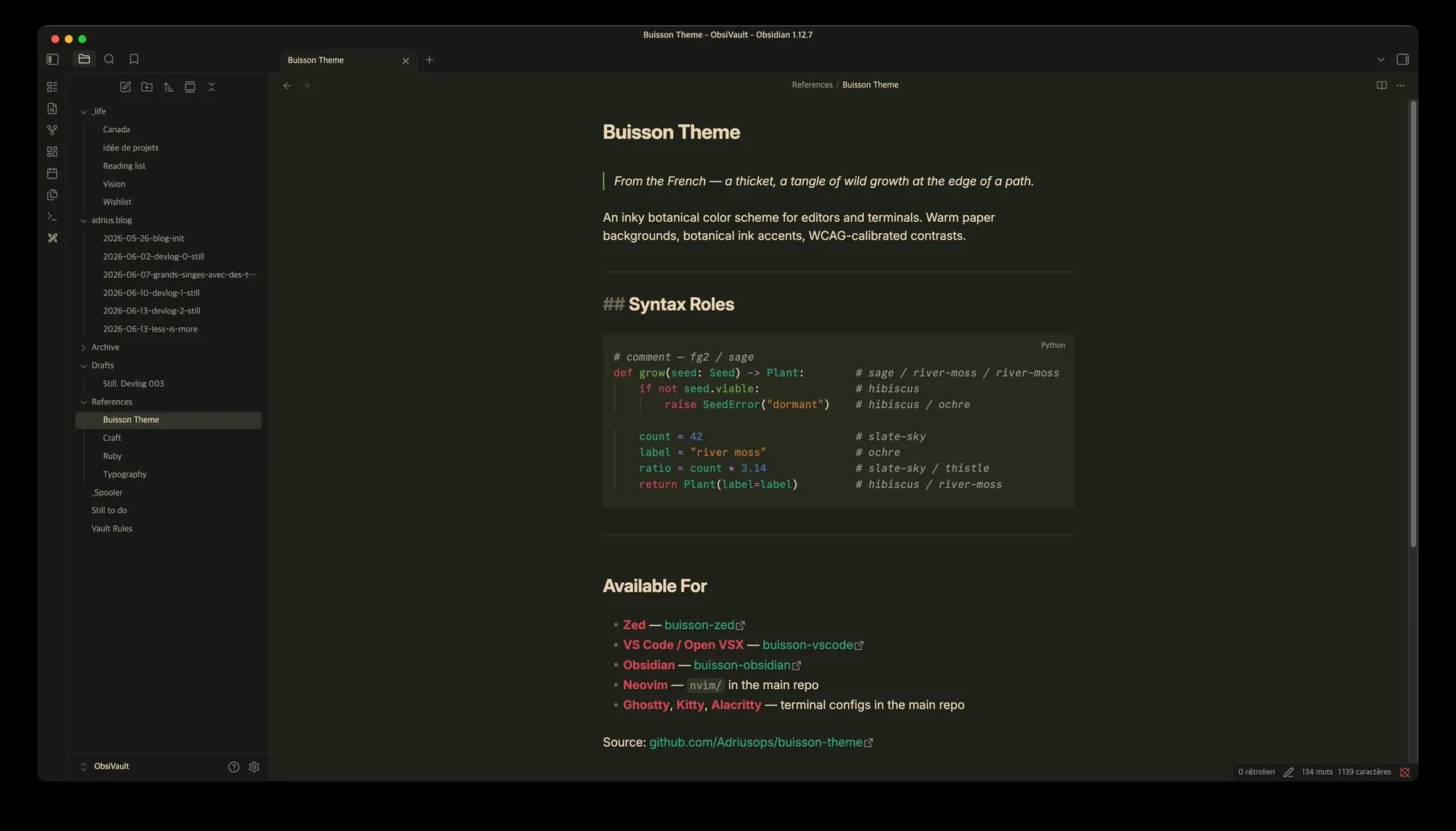 Buisson screenshot